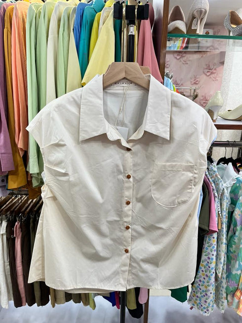 MAIKAEW Collar Botton Down Half Sleeves Tops